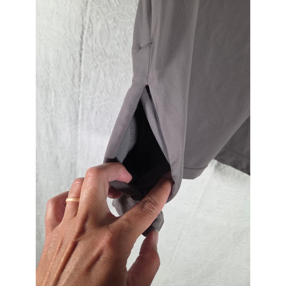 Athleta Gray Active Skort Built-in Mesh Shorts Supplex Lycra Size M Hiking Gym - Picture 3 of 11